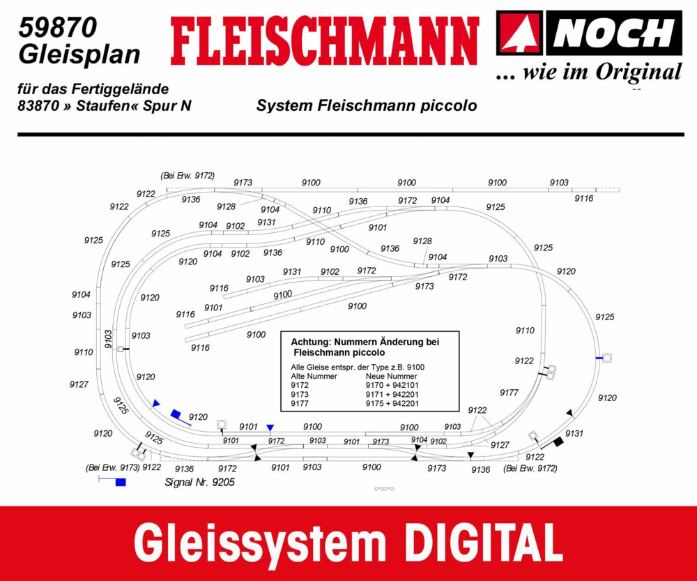 330-838703D Gleissystem Staufen N Fleischm