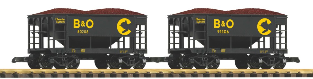 339-38933 G 2er Set Schüttgutwagen B&O m