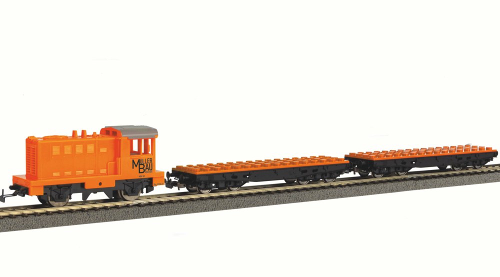 339-57143 Start-Set mit Bettung Güterzug