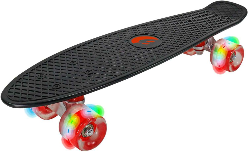 990-30345 Skateboard mit LED Leuchträder