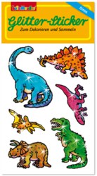 007-72211 Glitter-Sticker 56 x 110 Dinos