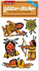 007-72274 Glitter-Sticker Indianer Yanuk