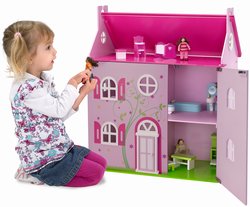 020-100002499 Gro�es Holz Puppenhaus Eichhor