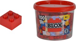 020-104114111 Blox - 100 4er Bausteine rot -