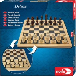 020-606104577 Deluxe Holz - Schach & Dame No