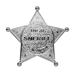 024-0862 Sheriffstern - lose auf Karte,