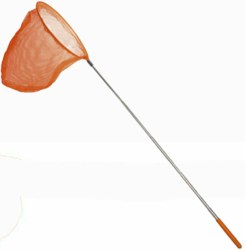 039-44028 Kescher orange 85cm mit Telesk