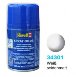 041-34301 Spray weiss, seidenmatt Revell