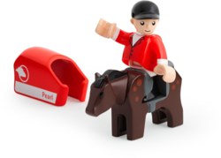 113-33793 Pferd mit Reiter              