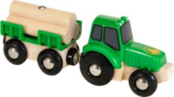 113-63379900 Traktor mit Holz-Anhänger     