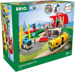 113-63398900 BRIO Großes City Bahnhof Set  