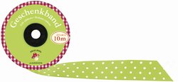117-10268 Geschenkband Fr�hliche Tupfen,