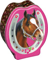 117-21562 Kinder Spardose Pferdefreunde 