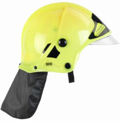 138-8903 Feuerwehrhelm mit Visier, neon