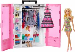 145-GBK120 Barbie Kleiderschrank mit Pupp