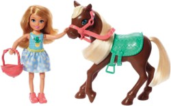 145-GHV780 Barbie Chelsea- Puppe & Pony  