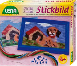 154-42603 Stickbild Hund Lena, ab 6 Jahr