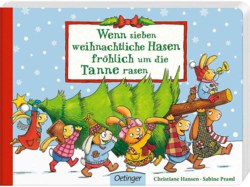 158-08396 Sieben weihnachtliche Hasen We