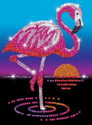 171-8011804 Sequin Art - Red: Flamingo Mam