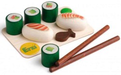 189-16145 Sushi Set, aus Holz Erzi Kaufm