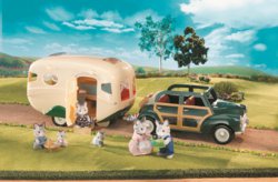 204-2240 Wohnwagen Sylvanian Hasen Fami