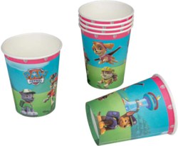 221-19714 Papp-Becher Paw Patrol, pink 0