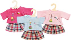 255-1050 Rock mit Pullover Heless Puppe