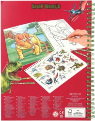 262-0011385 Dino World Malbuch mit Buntsti