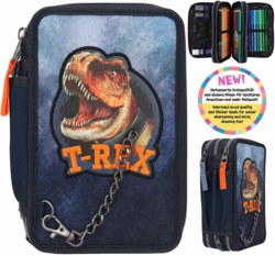 262-0011865 Dino World 3-Fach Federtasche 