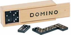 266-15335 Dominospiel im Holzkasten Goki