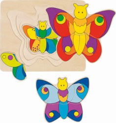 266-57899 Schichtenpuzzle Schmetterling 