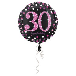 270-3378501 Gefüllter Folienballon Pink Ce