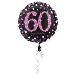 270-3378801 Gefüllter Folienballon Pink Ce