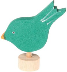 285-03531 Steckfigur pickender Vogel Gri