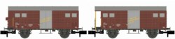 312-H24251 Güterwagen Set K3 SBB braun, 2