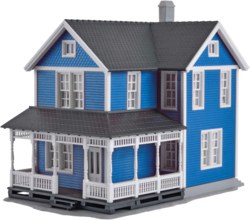 315-38841 Schwedenhaus blau Kibri Miniat