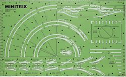 319-T66600 Gleisschablone Minitrix Modell