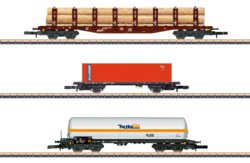320-082596 Güterwagen-Set mit gemischten 