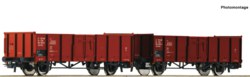 321-6600002 2-tlg. Set: Offene Güterwagen,