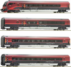 321-74037 4-tlg. Set: Railjet, ÖBB DC Ro