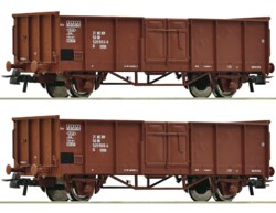 321-77035 2-tlg. Set: Offene Güterwagen,