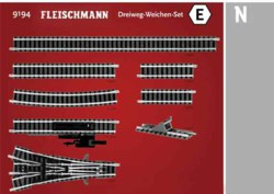 322-9194 Dreiweg-Weichen-Set E Fleischm