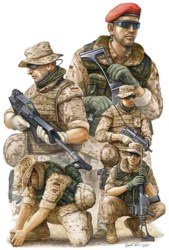 328-750421 Moderne deutsche ISAF-Soldaten