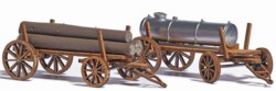 329-1386 2 Holzwagen Busch, Modellbausa
