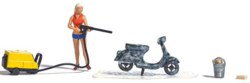 329-7833 A-Set: Motorrollerwäsche H0   
