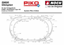 330-816004 Gleissystem Rosenheim H0 Piko 