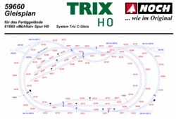 330-816606 Gleissystem Mühltal H0 Trix C-