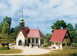 335-14461 Dorfkirche mit Pfarrhaus Dorfk