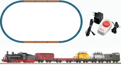 339-57123 Start-Set mit Bettung Güterzug