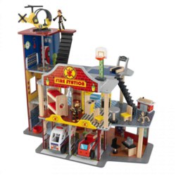 412-63214 Feuerwache Deluxe aus Holz Kid